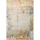 Livabliss Bellatrix Abstract Modern Marble Mustard Area Rug (160 x 220 cm)