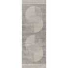 Livabliss Enso2 Scandi Geometric Light Grey Runner Rug (80 x 220 cm)