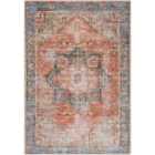 Livabliss Lana Machine Washable Traditionnal Boho Brown/Tan/Ivory Area Rug (60 x 90 cm)