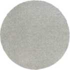 Livabliss Soso Round Shaggy Solid Color Plush Pile Light Grey Area Rug (160 x 160 cm)