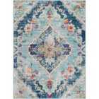 Livabliss Romy Vintage Oriental Boho Blue Area Rug (200 x 275 cm)