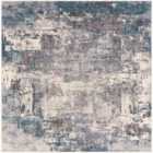 Livabliss Noa Square Abstract Modern Marble Teal Area Rug (200 x 200 cm)
