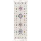 Livabliss Pukyu Shaggy Modern Boho Plush Pile Ivory Runner Rug (80 x 220 cm)