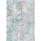 Livabliss Parker Abstract Modern Marble Teal Area Rug (200 x 275 cm)