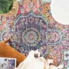 Livabliss Julia Vintage Oriental Boho Pink/Saffron Area Rug (120 x 170 cm)