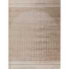 Livabliss Enso Scandi Geometric Brown Area Rug (120 x 170 cm)