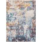 Livabliss Valerie Abstract Modern Marble Dark Blue Area Rug (200 x 275 cm)