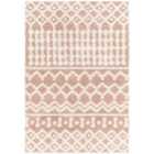 Livabliss Nour Shaggy Geometric Plush Pile Peach Area Rug (130 x 170 cm)