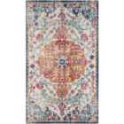 Livabliss Lou Vintage Oriental Boho Saffron/Navy Area Rug (80 x 150 cm)