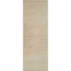 Livabliss Kiyoshi In- & Outdoor 3D High & Low Pile Textured Beige Runner Rug (80 x 230 cm)