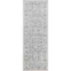 Livabliss Margaux Vintage Oriental Boho Grey/Ivory Runner Rug (80 x 220 cm)