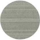 Livabliss Mimi Round In- & Outdoor Global Olive Green/Beige Area Rug (160 x 160 cm)