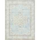 Lila Becki Owens x Livabliss Vintage Oriental Boho Denim/Ivory Area Rug (120 x 170 cm)