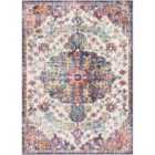 Livabliss Lou Vintage Oriental Boho Orange/Dark Blue Area Rug (200 x 275 cm)