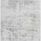 Livabliss Victoire Abstract Modern Marble Grey/Ivory Area Rug (200 x 200 cm)