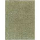 Livabliss Claire Shaggy Solid Color Plush Pile Moss Green Area Rug (160 x 213 cm)
