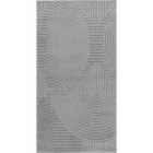 Livabliss Reyko In- & Outdoor 3D High & Low Pile Textured Grey Area Rug (80 x 150 cm)