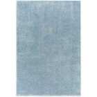 Livabliss Claire Shaggy Solid Color Plush Pile Denim Area Rug (140 x 200 cm)
