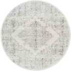 Livabliss Ceren Vintage Oriental Boho Cream Area Rug (160 x 160 cm)