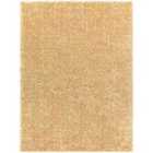 Livabliss Claire Shaggy Solid Color Plush Pile Mustard Area Rug (120 x 170 cm)