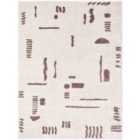 Livabliss Soline Machine Washable Modern Shaggy Dark Brown Area Rug (140 x 200 cm)