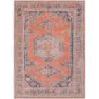Livabliss Blaire Machine Washable Traditionnal Boho Burnt Orange Area Rug (120 x 170 cm)