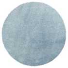 Livabliss Claire Shaggy Solid Color Plush Pile Denim Area Rug (160 x 160 cm)