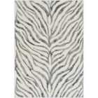 Livabliss Cybele Scandi Boho Zebra Charcoal Area Rug (120 x 170 cm)