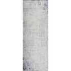 Livabliss Alix Abstract Modern Marble Charcoal Runner Rug (80 x 220 cm)
