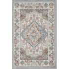 Livabliss Jade Vintage Oriental Boho Grey Area Rug (60 x 90 Cm)