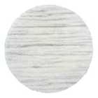 Livabliss Adley Round Shaggy Modern Plush Pile Light Grey Area Rug (120 x 120 cm)
