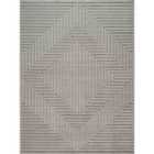 Livabliss Naoko In- & Outdoor 3D High & Low Pile Textured Grey Area Rug (120 x 170 cm)