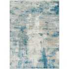 Livabliss Maylene Abstract Modern Marble Dark Teal Area Rug (200 x 275 cm)