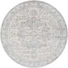 Livabliss Sage Vintage Oriental Boho Medium Grey Area Rug (160 x 160 cm)