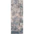 Livabliss Noa Abstract Modern Marble Teal Runner Rug (80 x 220 cm)