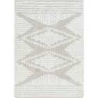 Livabliss Nuria Shaggy Modern Plush Pile Light Grey Area Rug (160 x 220 cm)