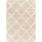 Livabliss Jane Shaggy Cottage Plush Pile Beige Area Rug (130 x 170 cm)