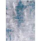 Livabliss Giulia Abstract Modern Marble Teal Area Rug (140 x 200 cm)