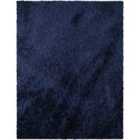 Livabliss Claire Shaggy Solid Color Plush Pile Cobalt Area Rug (140 x 200 cm)