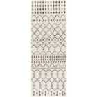 Livabliss Leonor Berber Geometric Light Grey Runner Rug (80 x 220 cm)