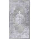 Livabliss Defne Vintage Oriental Boho White/Grey Area Rug (80 x 150 cm)