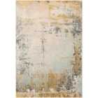 Livabliss Bellatrix Abstract Modern Marble Mustard Area Rug (200 x 275 cm)