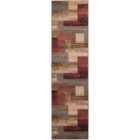Livabliss Shama Scandi Modern Dark Red Runner Rug (60 x 225 cm)