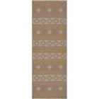 Livabliss Parita Cottage Tan/Cream Machine Washable Jute Runner Rug (79 x 220 cm)