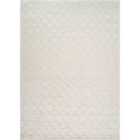 Livabliss Irina Scandi Modern High Pile Off-White Checkered Area Rug (160 x 213 cm)