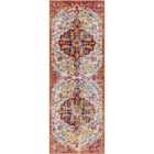 Livabliss Lou Vintage Oriental Boho Neon Pink Runner Rug (80 x 220 cm)