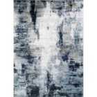 Livabliss Giulia Abstract Modern Marble Aqua/Navy Area Rug (200 x 275 cm)