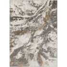 Livabliss Tenita Abstract Modern Marble Dark Brown/Charcoal Area Rug (120 x 170 cm)