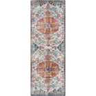 Livabliss Lou Vintage Oriental Boho Saffron/Navy Runner Rug (80 x 220 cm)