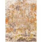 Livabliss Jeevika Abstract Modern Marble Orange Area Rug (200 x 275 cm)